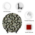 thumbnail image 4 of Sikiie Skull with Dollar Bone China Decorative Plate Personality Ceramic Dinner Plate Crafts Decorative Ceramic Decorative Plate -6in, 4 of 6