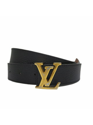 LOUIS VUITTON Louis Vuitton Sun Tulle LV cut belt M6890 notation size 80/32  monogram multicolor Noir black gold metal fittings