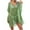 Green, variant on Idoravan Beach Cover ups for Women Swim Cover up for Women 2025 Women's Fashion Round Neck Long Sleeve Loose Hollowed Out Beach Swimsuit Blouse