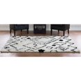 thumbnail image 3 of Morocco 5' x 7' Damascus Tufted Shag Rug in Ivory and Black, 3 of 5