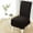 Black, variant on Zhuge Easy-Going Dining Chair Covers Stretch Chair Slipcover with Skirt Chair Covers for Dining Room Restaurant Banquet (2 PCS,Brown)