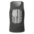 thumbnail image 5 of HCNTES Men's Tank Tops Workout Swim Beach Shirts Sleeveless Shirts for Bodybuilding Gym Fitness Training men shorts  under $5.00(XXL,Dark Gray), 5 of 5