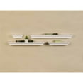 Melannco Floating Wall Mount Molding Ledge Shelves, Set of 4, White