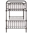 thumbnail image 4 of Weston Home Nottingham Twin over Twin Metal Bunk Bed with Ladder, Dark Bronze, 4 of 7