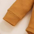 thumbnail image 6 of Mercatoo Toddler Baby Boy Girls Clothes Set Long Sleeved Solid Color Romper + Pants Outfit for 3 to 24 Months Boy Girls, 6 of 9