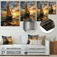 thumbnail image 4 of Designart "At Sunset Sail Boat wall decor II" Nautical & Beach Metal Wall Decor, 4 of 5