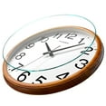 thumbnail image 6 of TIMESS 13" Silent Wall Clock with Light Wood Frame, Easy-to-Read Face, Decorative, Non-Ticking, 6 of 7