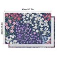 thumbnail image 5 of Pioneer Flower Floral Print Pattern Summer Placemats Table Placemats Set Of 6-Linen Kitchen Washable Placemats Table Mats 12x18 Inch Non-Slip Heat Resistant, 5 of 5