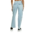 thumbnail image 3 of Womens WAX Straight Leg Flap Pocket Cargo Jeans, 3 of 5