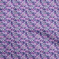 oneOone Rayon Violet Fabric Geometric Quilting Supplies Print Sewing Fabric By The Yard 56 Inch Wide