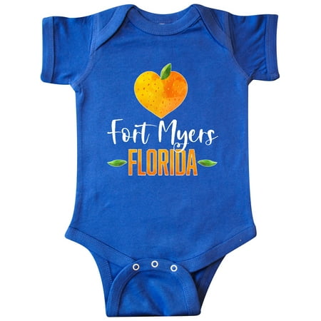 

Inktastic Fort Myers Florida Orange in Heart Gift Baby Boy or Baby Girl Bodysuit