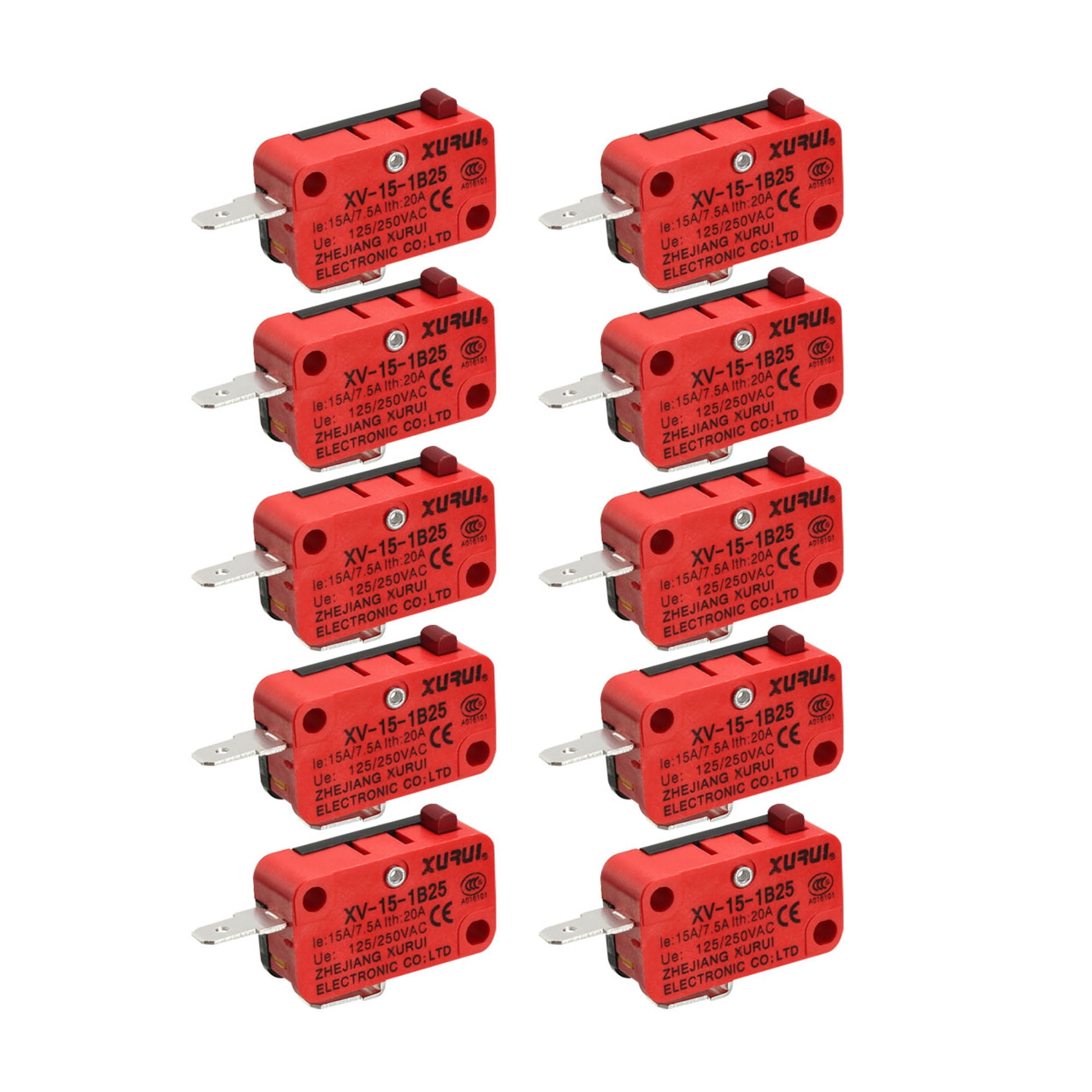 XURUI Authorized 10Pcs XV151B25 Push Button Microswitch F Microwave