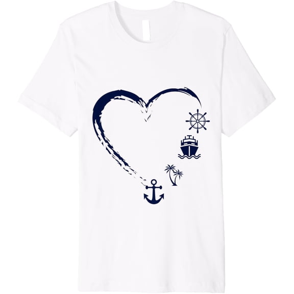 Preppy Nautical Anchor Gifts for Sailors Boaters & Yachting Premium T-Shirt mens t shirt，white，women，funny，misfits，men，journey