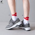 thumbnail image 4 of PULLIMORE 3 Pairs Mens Ankle Quarter Crew Socks Cushioned Breathable Sports Tab Athletic Running Socks (White), 4 of 6