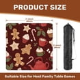 thumbnail image 2 of Mahjong Mat 31.5" x 31.5" Christmas seamless Hygge time Gingerbread cookies Christmas Non-Slip Noise Reduction American Mahjong Tiles Table Cover for Dominoes Poker Card Board Games Gift, 2 of 8