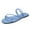 Blue, variant on JikouIivo Fashionable Cross Strap Flat Two-Wear Sandals Slippers for Women Clearance