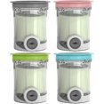 thumbnail image 1 of 4 Pack Pints and Lids for Ninja Creami Swirl NC701C NC701 NC700 Series Ice Cream & Soft Serve Makers, BPA-Free & Dishwasher Safe, 16oz Swirl Containers Replacement, 1 of 5