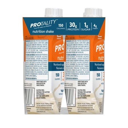 PROTALITY PROTEIN NUTRITION SHAKE I VANILLA I 4 PACK