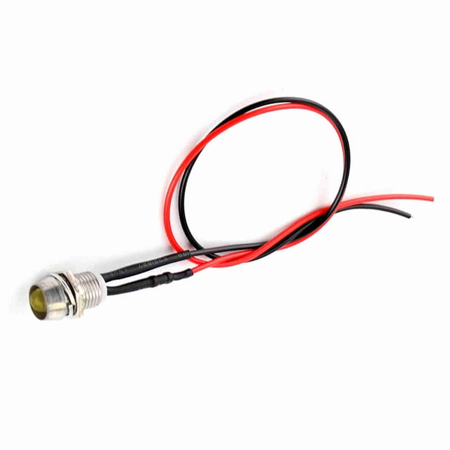 Bombillas De Luz Indicadora LED Para Coche, 4 Unidades, 12 V, 0.315 In, Panel LED, Luz De Advertencia Para Tablero Piloto, Lámpara Indicadora Para Coches, Furgonetas