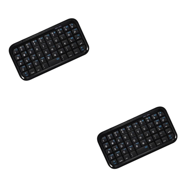 Bearachild Wireless Keyboard with Button Keys Rechargeable Strong Stability Movie Receiver Keypad Theater Smooth Small Lightweight Pocket 12.00*6.00*0.70 cm 2Conjunto