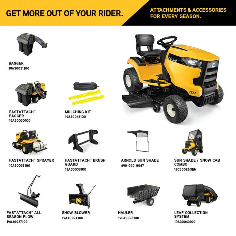 Pre Owned Cub Cadet 13AQA9TTA10 XT1 Enduro LT 46 in. 23 HP V Twin Kohler 7000 Series Engine Hydrostatic Drive Gas Riding Lawn Tractor Fair Walmart