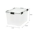 thumbnail image 5 of IRIS 74 Qt Airtight Plastic Storage Bin with Lid and Seal and Secure Latching Buckles, 4Pk, 5 of 5