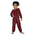thumbnail image 2 of Jolly Jammies Toddler Buffalo Plaid Matching Family Pajamas Union Suit, Sizes 2T-5T, 2 of 13