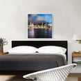 thumbnail image 2 of ARTCANVAS Hong Kong China Blue Square Canvas Art Print - Size: 26" x 26" (1.50" Deep), 2 of 9