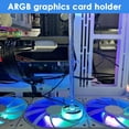 thumbnail image 4 of Soporte de Tarjeta Gráfica ARGB Soporte Vertical RGB 5V 3PIN Tarjeta Gráfica de Computadora de Escritorio Soporte GPU Ajustable, 4 of 8