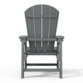 thumbnail image 6 of WestinTrends Malibu Kids Outdoor Adirondack Plastic Patio Chair (Set of 4), Gray, 6 of 14