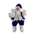 thumbnail image 2 of Estatuilla tradicional de Papá Noel con bolsa de regalo y regalos Muñeco sentado de Papá Noel para adorno de casa de de Navidad Azul Baoblaze Muñeco de Papá Noel, 2 of 8