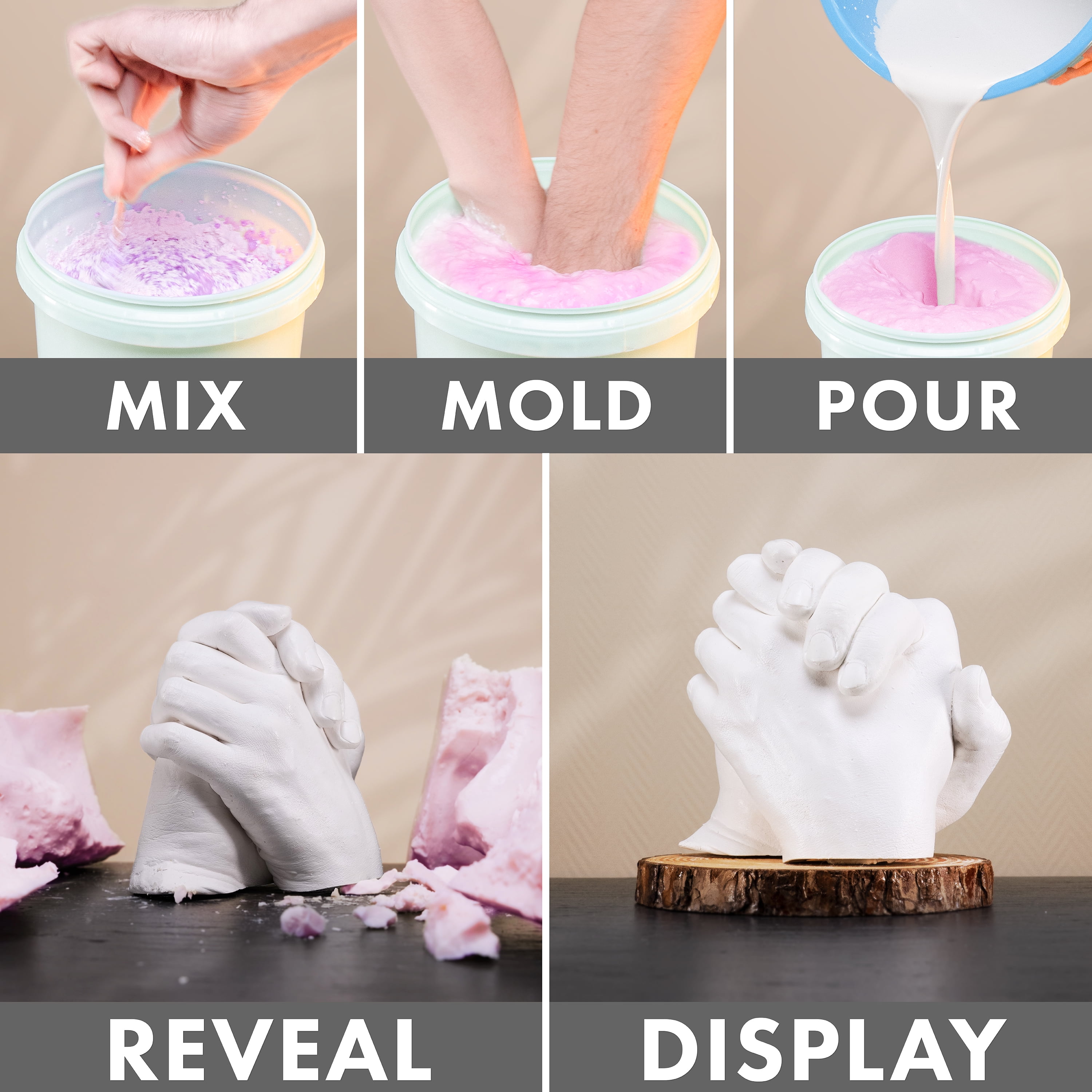 How To Make Your Own DIY Plaster Hand Mold 