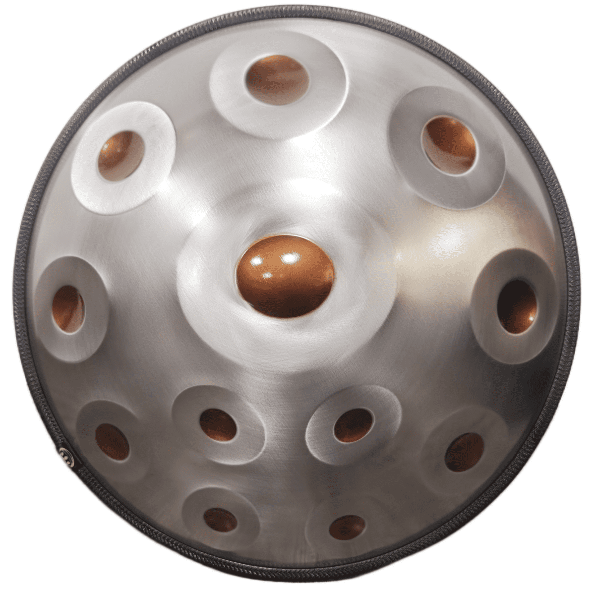 Latourreg 440HZ 22 Inch 12 Notes Ash-gold Handpan Drum D Minor Steel Tongue Drum with Soft Bag