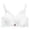 White, variant on Women's No Wire Lace Push Up Bra Lace Bra Strapless Bra for plus Size Women, Size 32