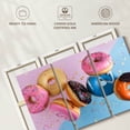thumbnail image 6 of Elephant Stock Doughnut Party Wall Art - Horizontal Multi Panel Canvas - Cafe & Restaurant Wall Decor - Food And Drink Multi Panel - Blue And Pink Decor - 33" x 20", 6 of 8