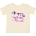 thumbnail image 3 of Inktastic Purple Happy Birthday Mom Boys or Girls Baby T-Shirt, 3 of 5