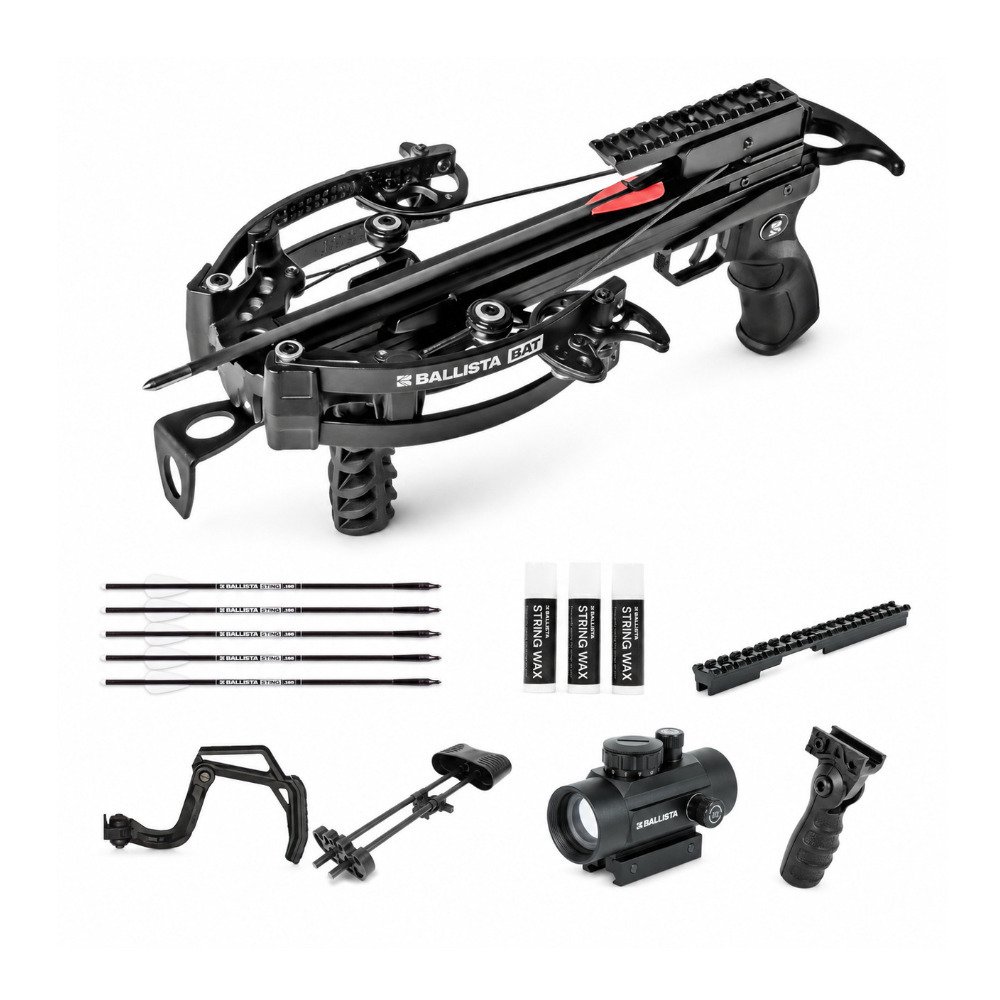 Ballista BAT Crossbow 300 FPS with Folding Stock and Accessories Bundle