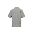 thumbnail image 3 of Via Europa Men's Gray Textured Geo Camp Shirt (Small, Marsh), 3 of 4