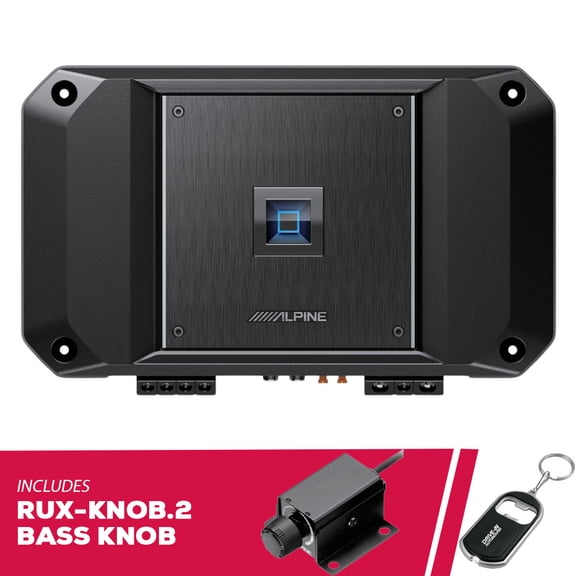 New Alpine R2-A75M Next-Gen R-Series Class D 750W Mono Amplifier w/ Remote Bass Knob