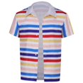 thumbnail image 1 of Disfraz de Cosplay de la película Ken, traje de manga corta para hombre adulto, camisa informal colorida para la playa, abrigo superior para fiesta de Halloween, 1 of 4