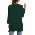 thumbnail image 3 of BSDJILFG Swim Suit Cover Ups for Women 2025 Ruffle Flowy Hem Long Sleeve Lightweight Breathable Comfortable Cardigan,S-5XL, 3 of 5