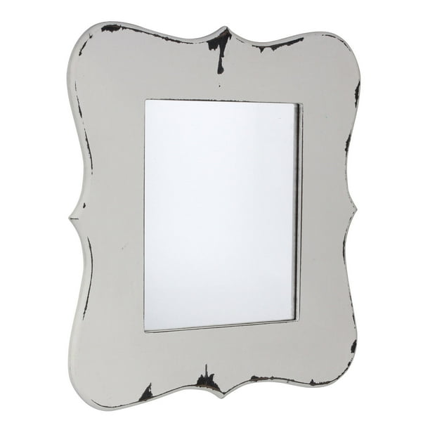 Stonebriar Collection Decorative Farmhouse Worn White Wooden Hanging