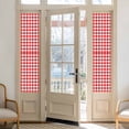 thumbnail image 2 of Red White Plaid Window Privacy Film, Modern Farmhouse Buffalo Check Gingham Static Cling UV Sun Blocking Heat Control Window Tint, Non-Adhesive One Way Windows Privacy Cover 17.7''x78.7'', 2 of 7