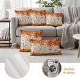 thumbnail image 6 of Autumn Leaves Outdoor Waterproof Pillow Covers, Thanksgiving Fall Orange Maple Tree Decorative Square Throw Pillowcase Sofa Cushion Sham for Patio/Couch/Chair, 24"x24" 2 Pack, 6 of 8