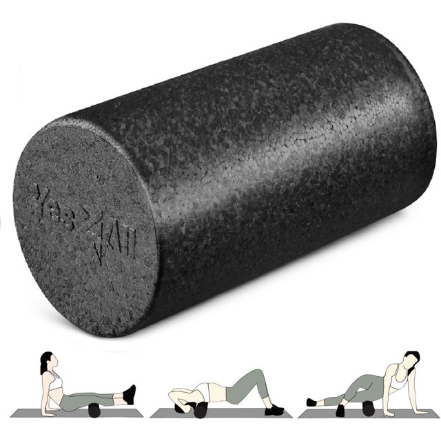 High-Density EPP Round Back Roller Foam Exercise Foam Roller for Yoga Pilates & Stretching -
