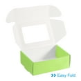 thumbnail image 4 of Uxcell 3.3x2.4x1.2" Paper Soap Box with Window, 40 Pack Soap Boxes Rectangle Packaging Boxes, Green, 4 of 6