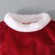 thumbnail image 3 of leyfeng Conjunto de ropa navideña para niñas encantadoras Traje de Papá Noel de terciopelo coralino con parte superior de campana inferior de manga larga, 3 of 8