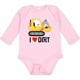 thumbnail image 3 of Inktastic Construction Truck I Love Dirt Boys or Girls Long Sleeve Baby Bodysuit, 3 of 5