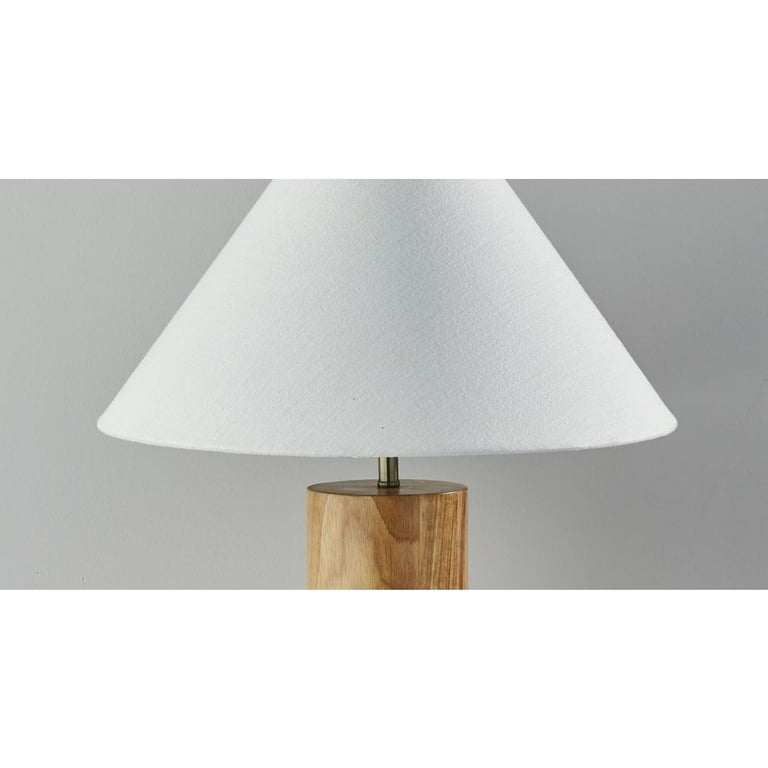 Canopy Natural Wood Block Table Lamp Canopy Natural Wood Block Table Lamp