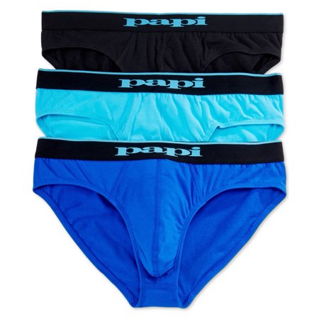 Papi Mens 3pk Soft Stretch Underwear Thongs